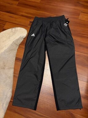 adidas MV Woven Pant Black Track Pants with Logo Sz L NWT